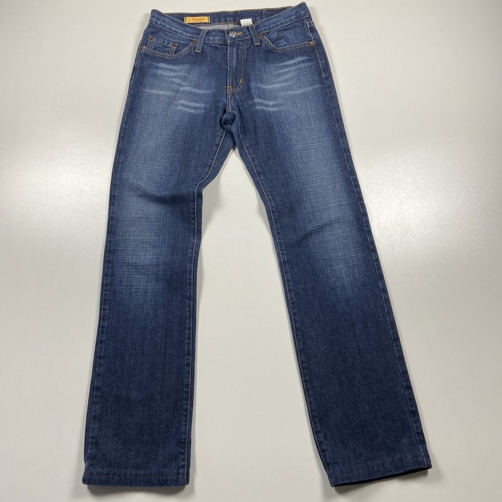 Vintage Y2K Red Engine Co Jeans Size 27 Blue Bootcut Stretch Low Rise USA Made